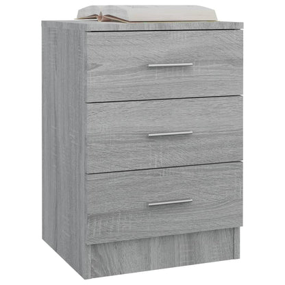 Bedside Cabinets 2 pcs Grey Sonoma 38x35x56 cm Engineered Wood