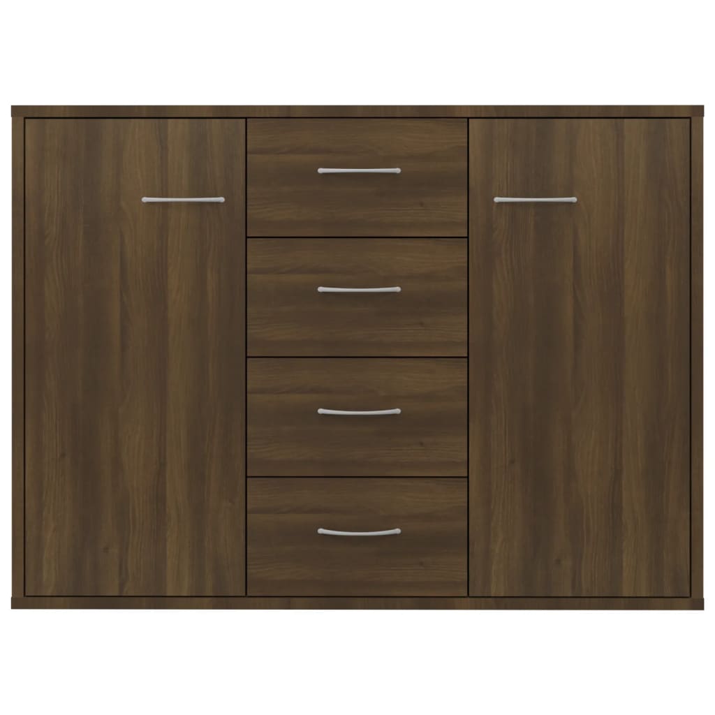 Sideboard Brown Oak 88x30x65 cm Engineered Wood