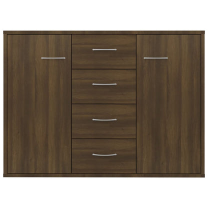 Sideboard Brown Oak 88x30x65 cm Engineered Wood