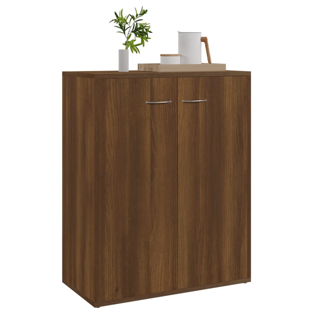 Sideboard Brown Oak 60x30x75 cm Engineered Wood