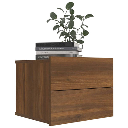 Bedside Cabinets 2 pcs Brown Oak 40x30x30 cm Engineered Wood