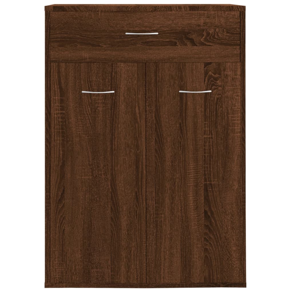 Shoe Cabinet Brown Oak 60x35x84 cm Engineered Wood