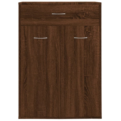 Shoe Cabinet Brown Oak 60x35x84 cm Engineered Wood