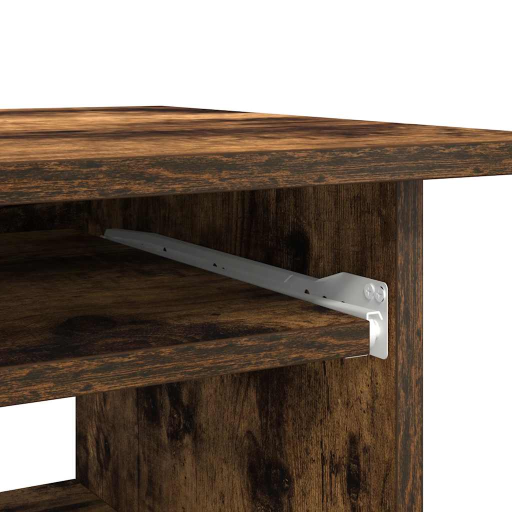 Desk Smoked Oak 80x45x74 cm Engineered Wood