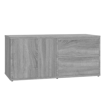 TV Cabinet Grey Sonoma 80x34x36 cm Engineered Wood