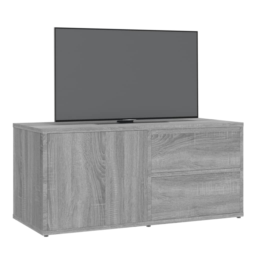 TV Cabinet Grey Sonoma 80x34x36 cm Engineered Wood