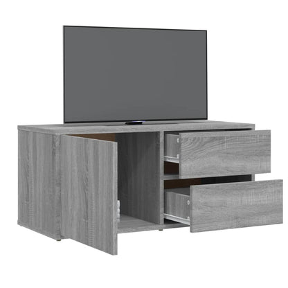 TV Cabinet Grey Sonoma 80x34x36 cm Engineered Wood