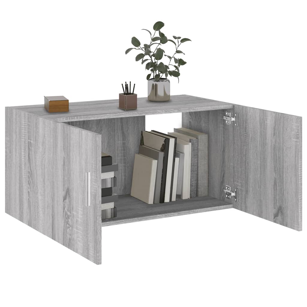 Wall Mounted Cabinet Grey Sonoma 80x39x40 cm Engineered Wood