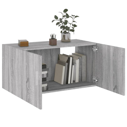 Wall Mounted Cabinet Grey Sonoma 80x39x40 cm Engineered Wood