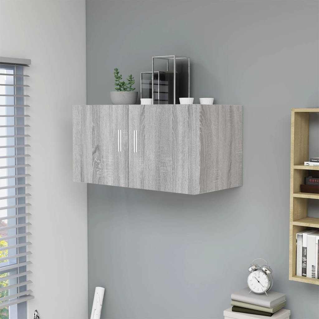 Wall Mounted Cabinet Grey Sonoma 80x39x40 cm Engineered Wood