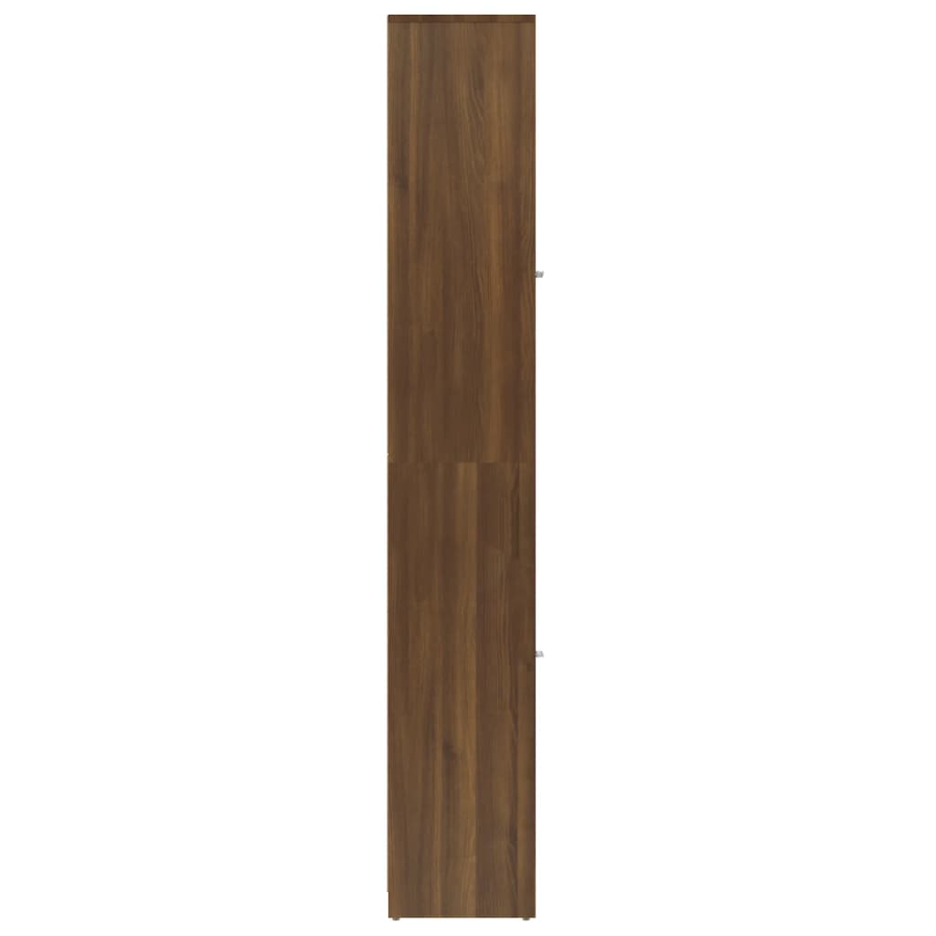 Bathroom Cabinet Brown Oak 30x30x183.5 cm Engineered Wood