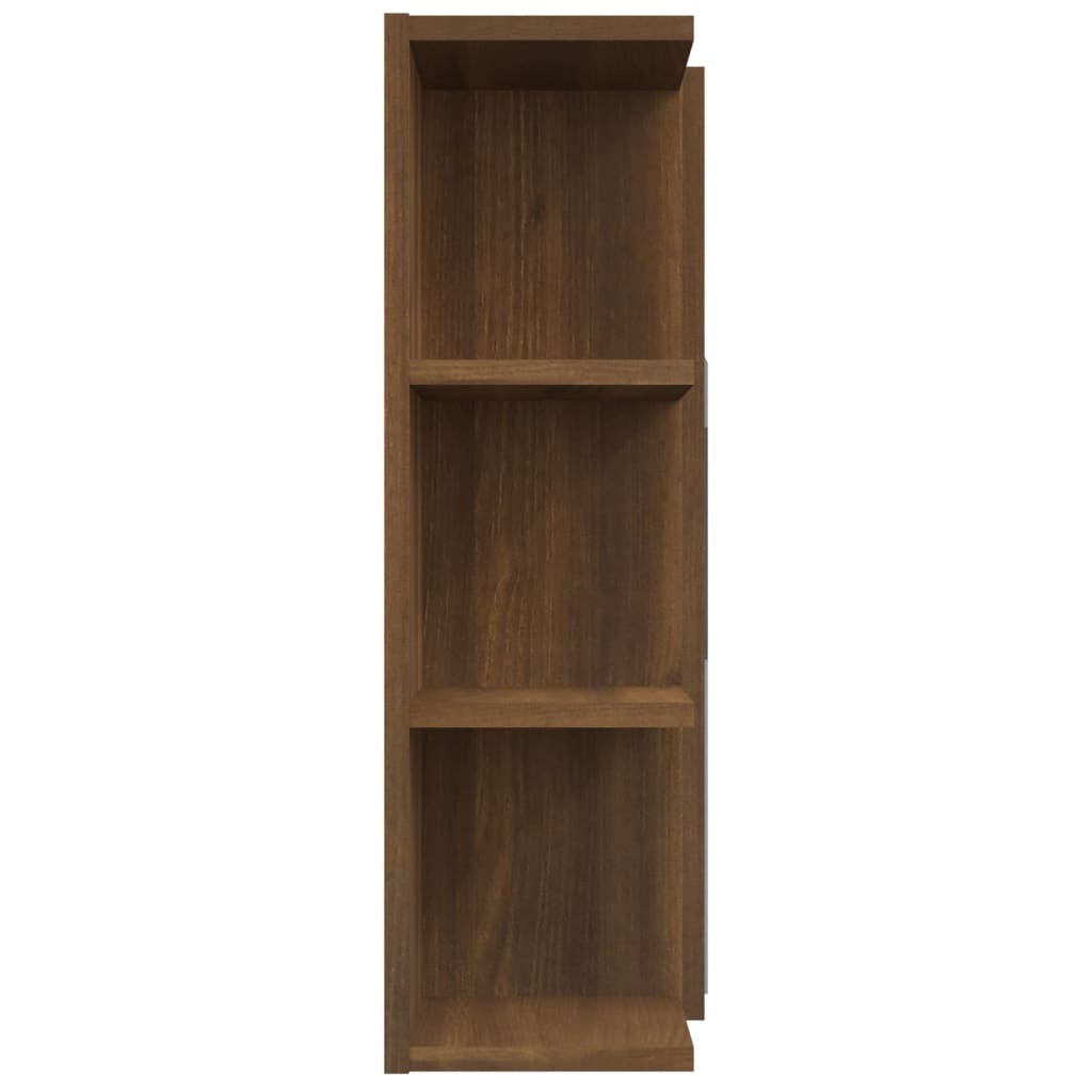 Bathroom Mirror Cabinet Brown Oak 80x20.5x64 cm Engineered Wood