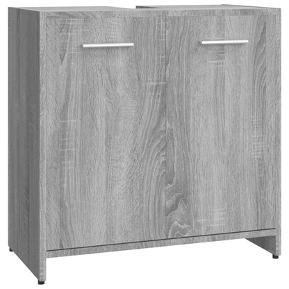 Bathroom Cabinet Grey Sonoma 60x33x60 cm Engineered Wood