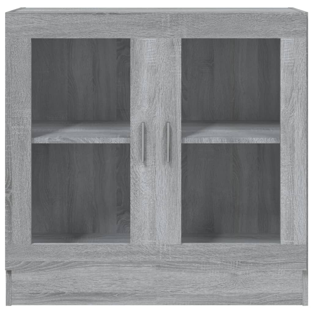 Vitrine Cabinet Grey Sonoma 82.5x30.5x80 cm Engineered Wood