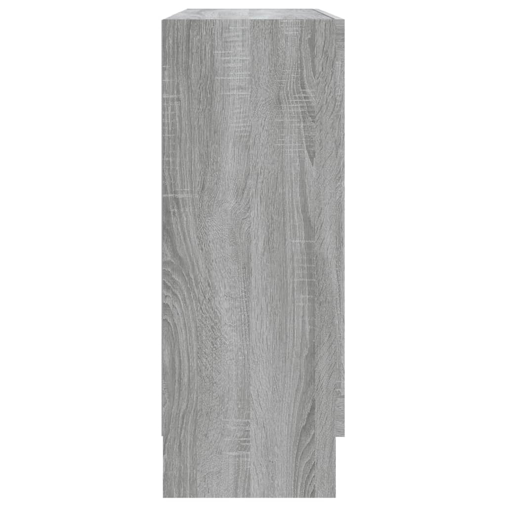 Vitrine Cabinet Grey Sonoma 82.5x30.5x80 cm Engineered Wood