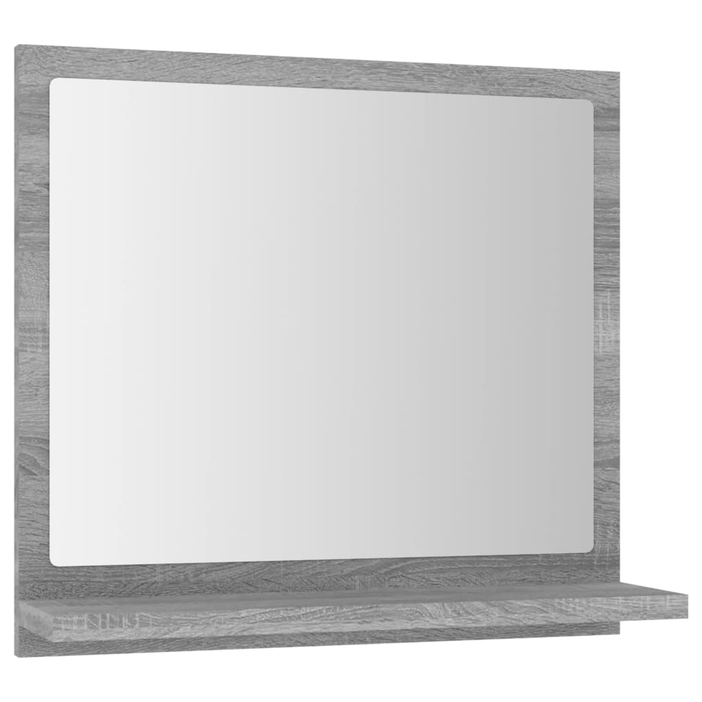 Bathroom Mirror Grey Sonoma 40x10.5x37 cm Engineered Wood