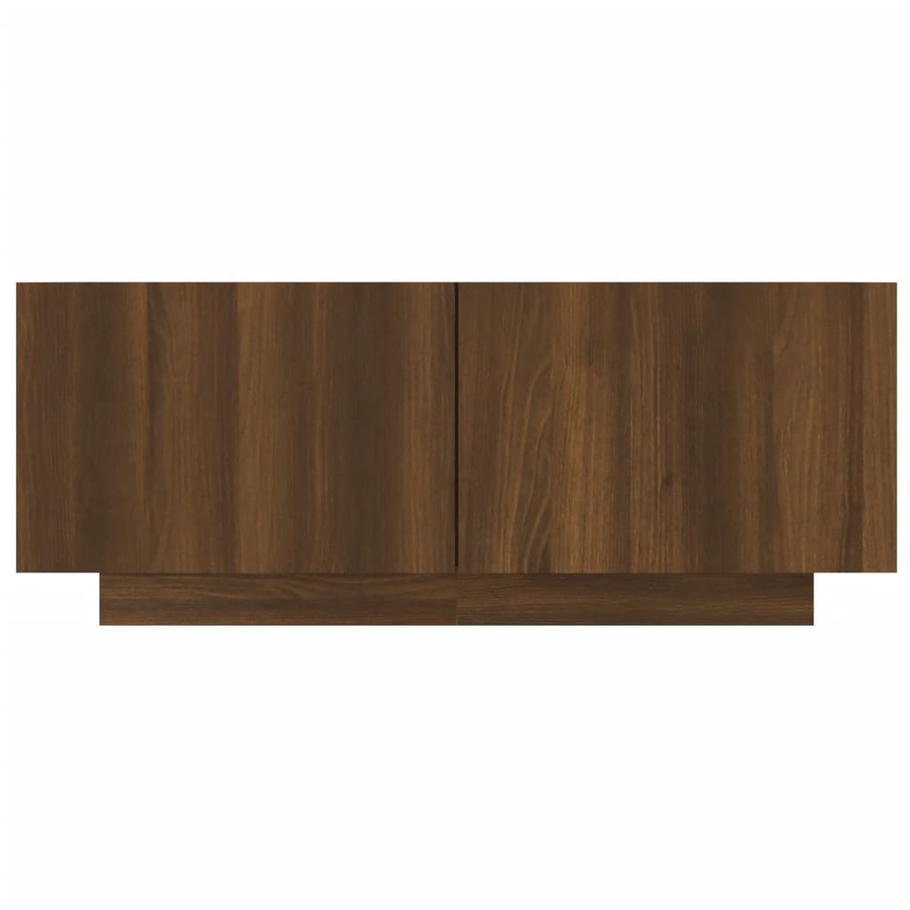 TV Cabinet Brown Oak 100x35x40 cm Engineered Wood