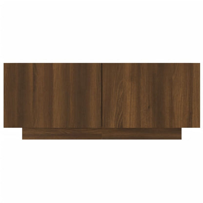 TV Cabinet Brown Oak 100x35x40 cm Engineered Wood