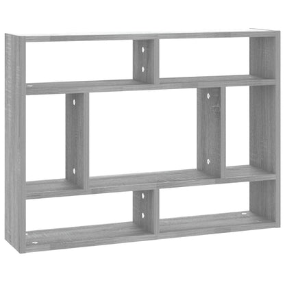 Wall Shelf Grey Sonoma 75x16x55 cm Engineered Wood