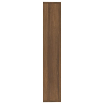 Wall Shelf Brown Oak 36x16x90 cm Engineered Wood