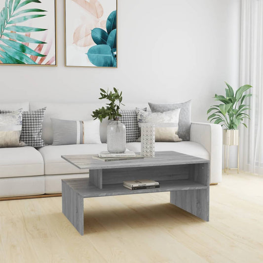 Coffee Table Grey Sonoma 90x60x42,5 cm Engineered Wood