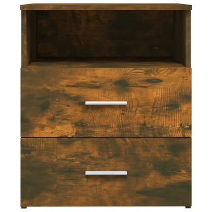 Bed Cabinet Smoked Oak 50x32x60 cm