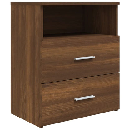 Bed Cabinet Brown Oak 50x32x60 cm