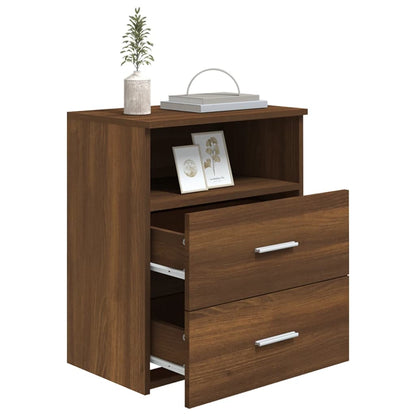 Bed Cabinet Brown Oak 50x32x60 cm