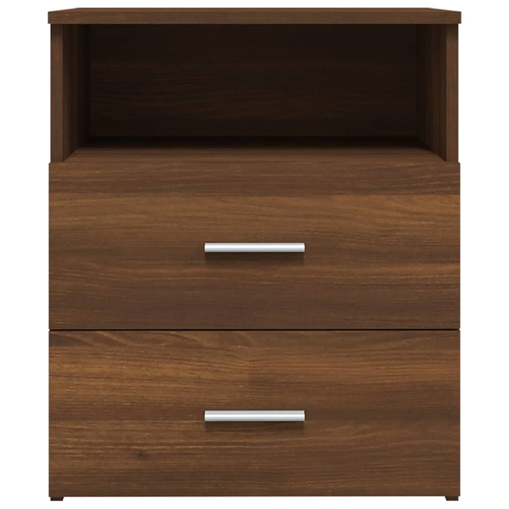 Bed Cabinet Brown Oak 50x32x60 cm