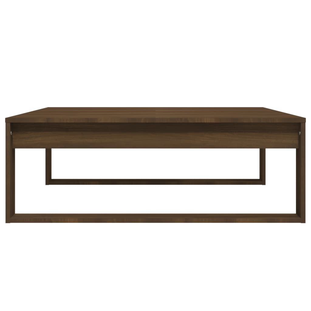 Coffee Table Brown Oak 100x100x35 cm Engineered Wood