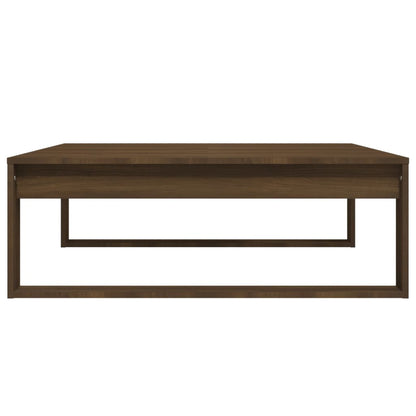 Coffee Table Brown Oak 100x100x35 cm Engineered Wood