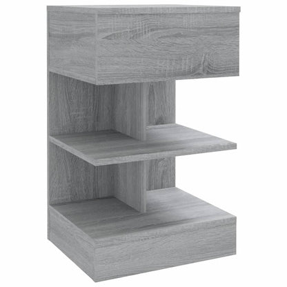 Bedside Cabinet Grey Sonoma 40x35x65 cm Engineered Wood