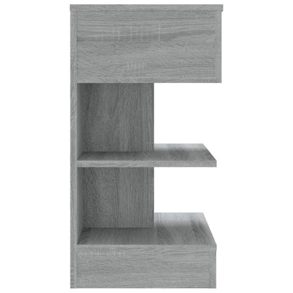 Bedside Cabinet Grey Sonoma 40x35x65 cm Engineered Wood