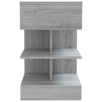 Bedside Cabinet Grey Sonoma 40x35x65 cm Engineered Wood