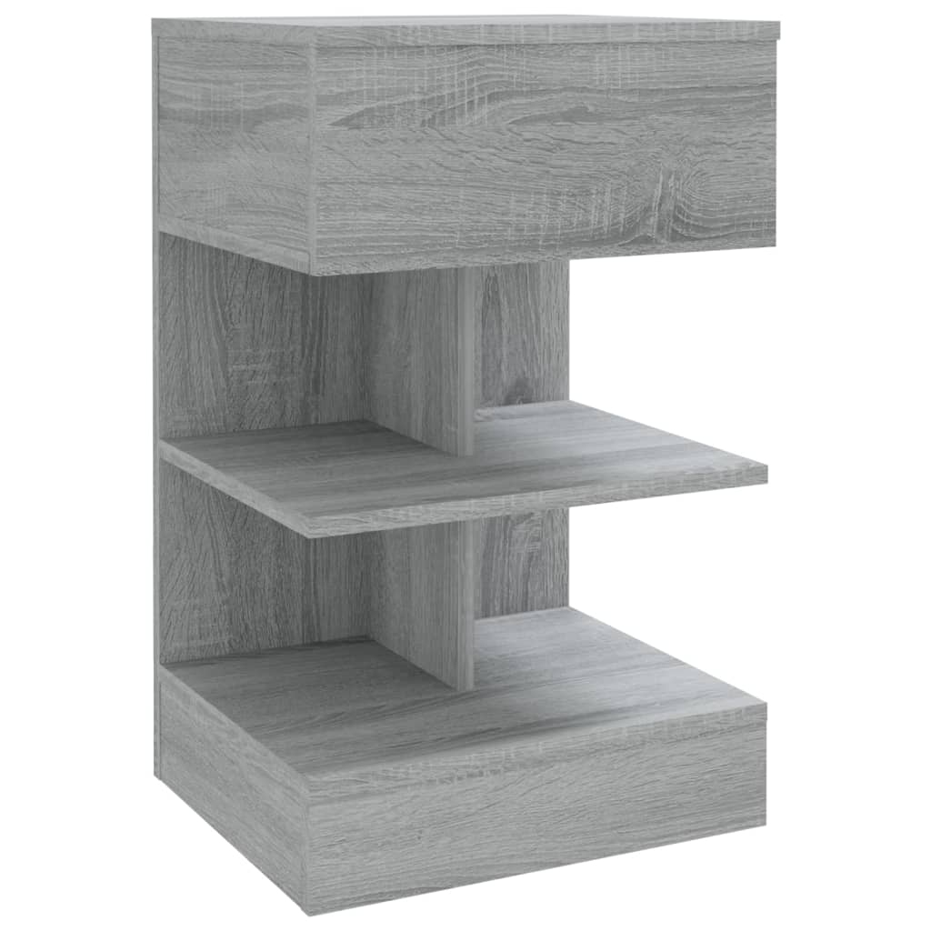 Bedside Cabinets 2 pcs Grey Sonoma 40x35x65 cm Engineered Wood