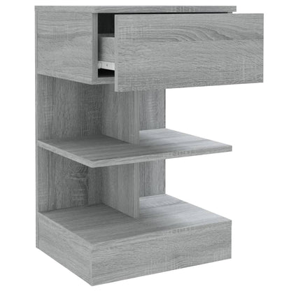 Bedside Cabinets 2 pcs Grey Sonoma 40x35x65 cm Engineered Wood