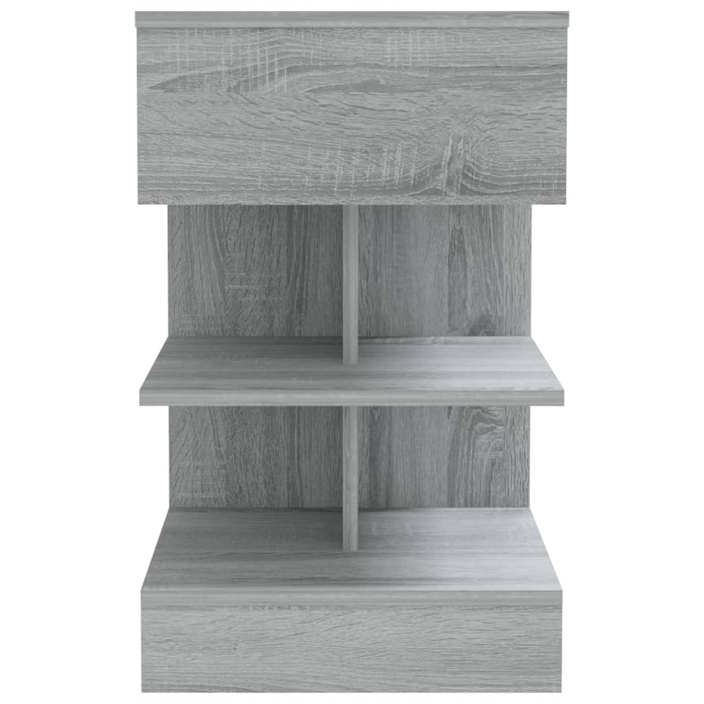 Bedside Cabinets 2 pcs Grey Sonoma 40x35x65 cm Engineered Wood