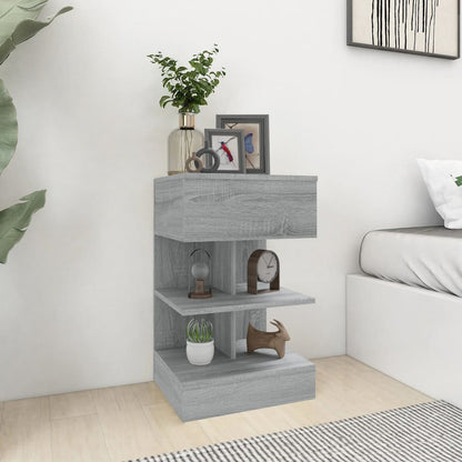 Bedside Cabinets 2 pcs Grey Sonoma 40x35x65 cm Engineered Wood