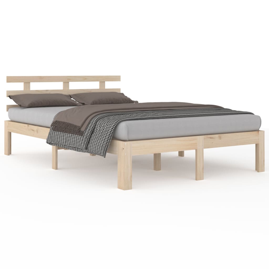 Bed Frame without Mattress Solid Wood 200x200 cm