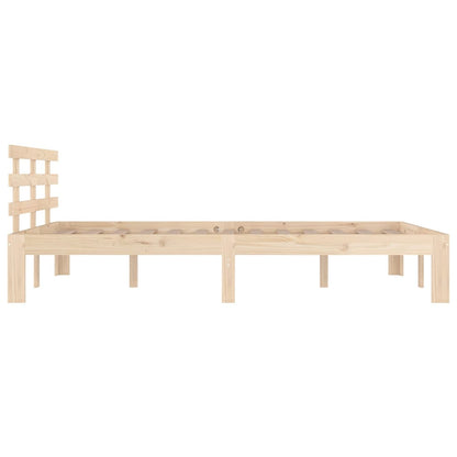 Bed Frame without Mattress Solid Wood 200x200 cm