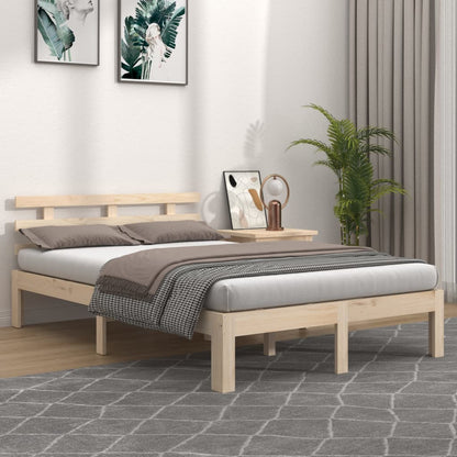 Bed Frame without Mattress Solid Wood 200x200 cm