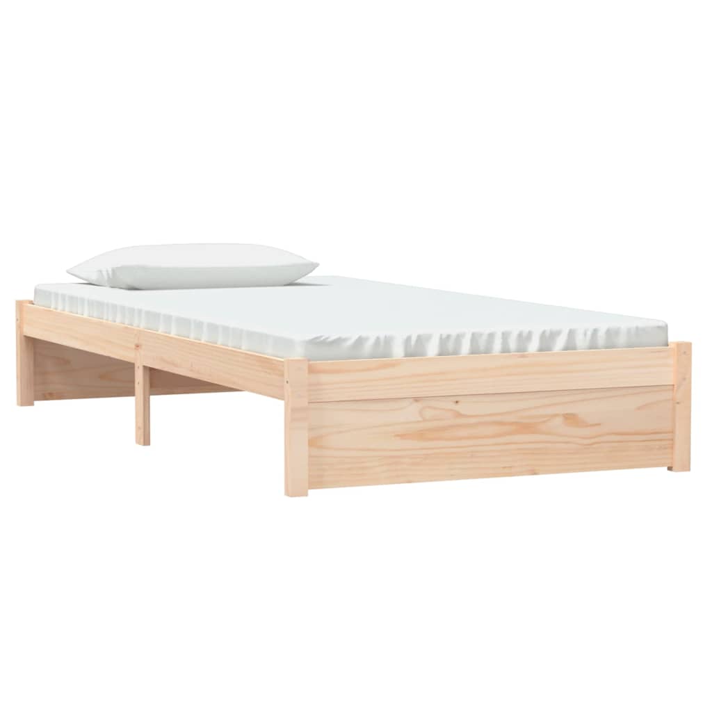 Bed Frame Solid Wood 100x200 cm