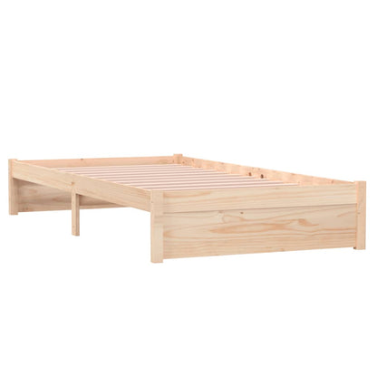 Bed Frame Solid Wood 100x200 cm