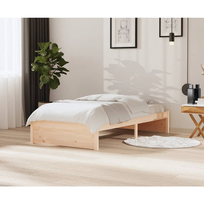 Bed Frame Solid Wood 100x200 cm