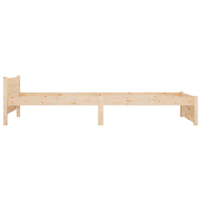 Bed Frame without Mattress Solid Wood 90x200 cm