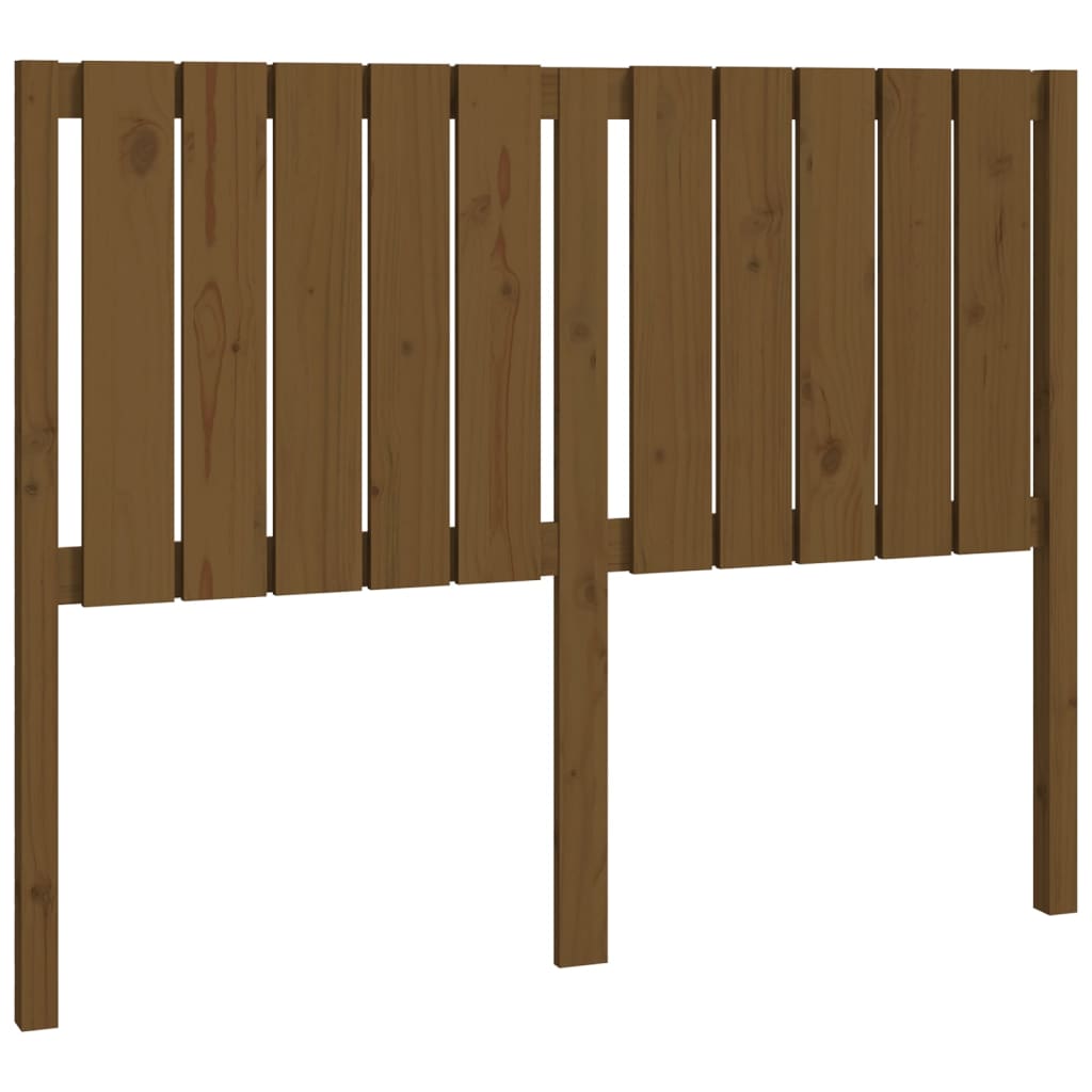 Bed Headboard Honey Brown 125.5x4x100 cm Solid Wood Pine