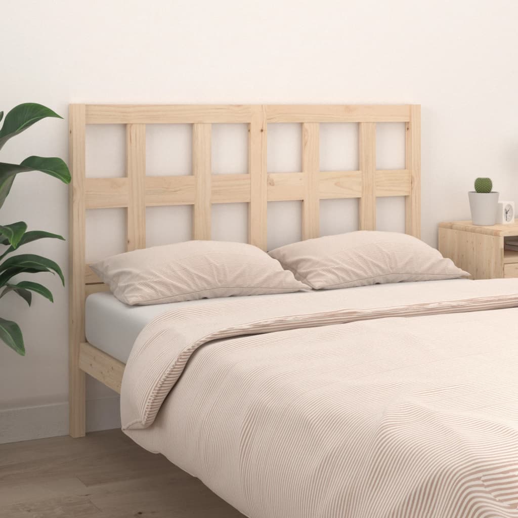 Bed Headboard 205.5x4x100 cm Solid Wood Pine