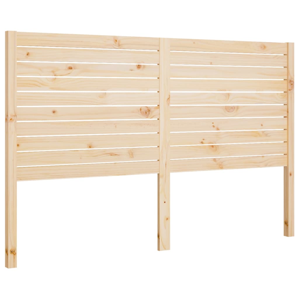 Bed Headboard 206x4x100 cm Solid Wood Pine