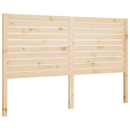 Bed Headboard 206x4x100 cm Solid Wood Pine