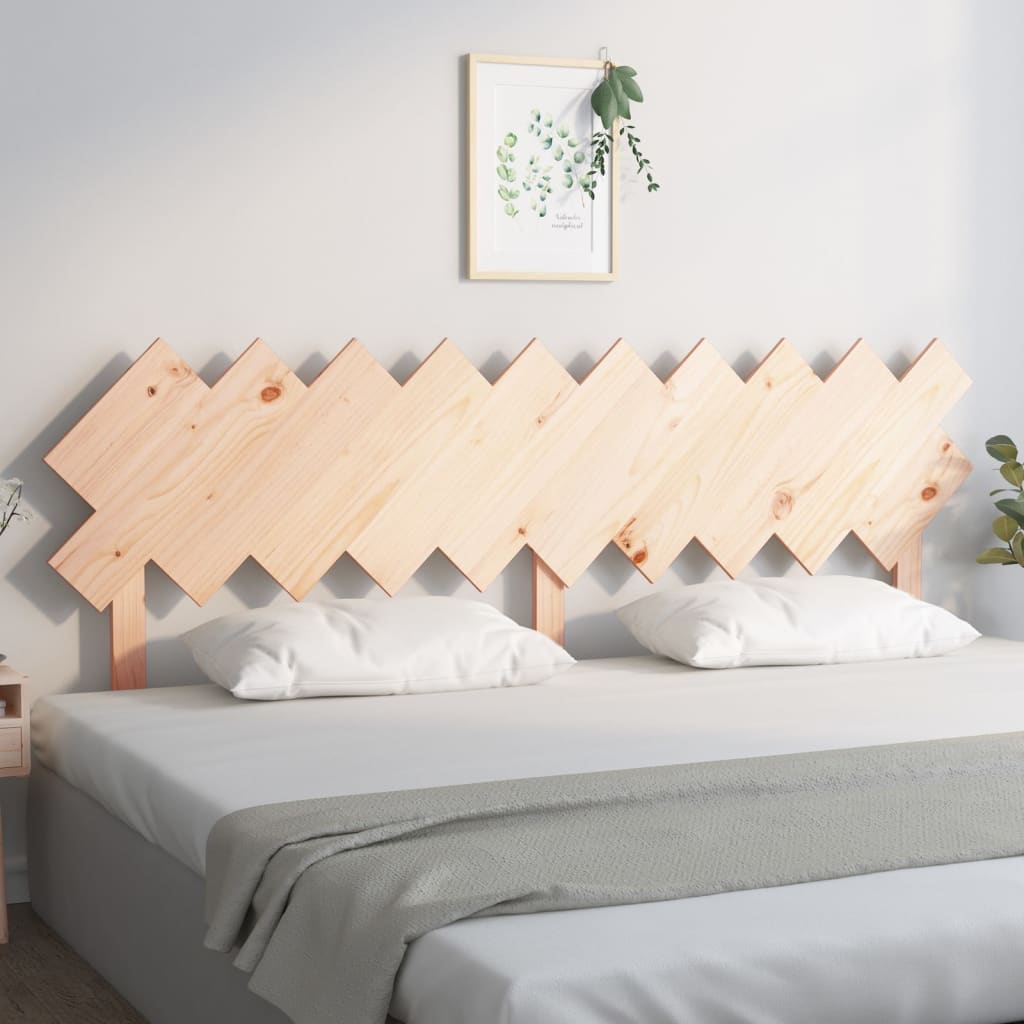 Bed Headboard 196x3x80.5 cm Solid Wood Pine